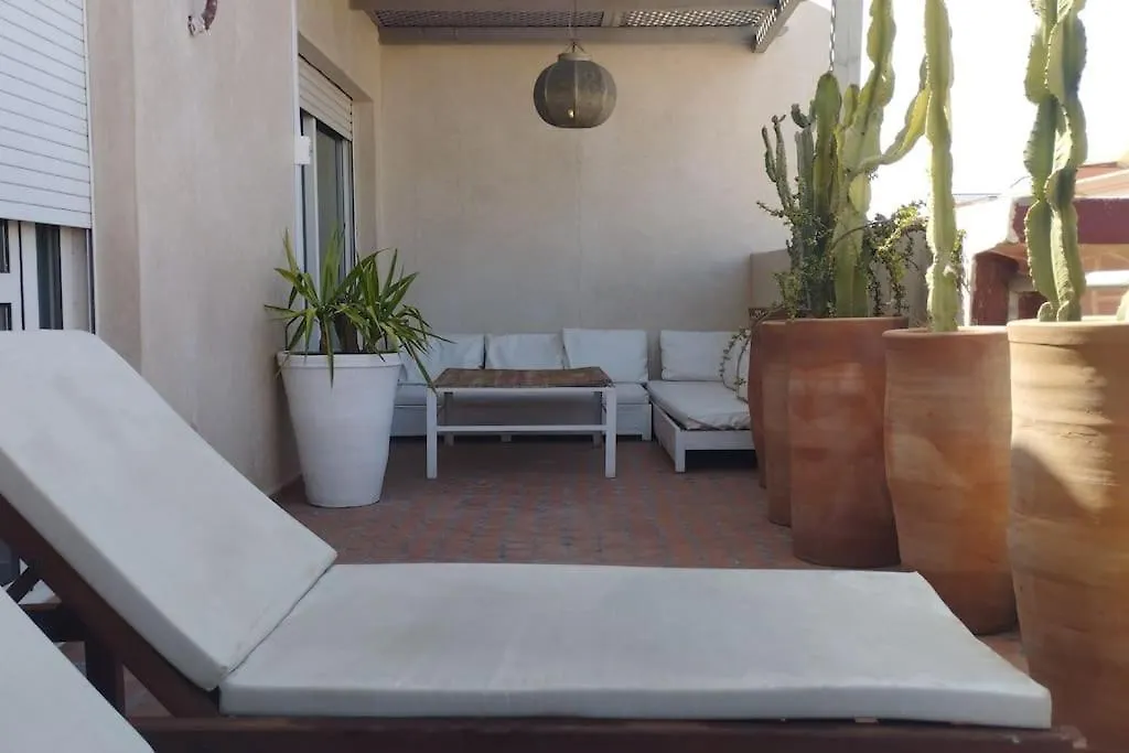 Rooftop Avec Terrasse Centre Gueliz Marrakesh Appartement
